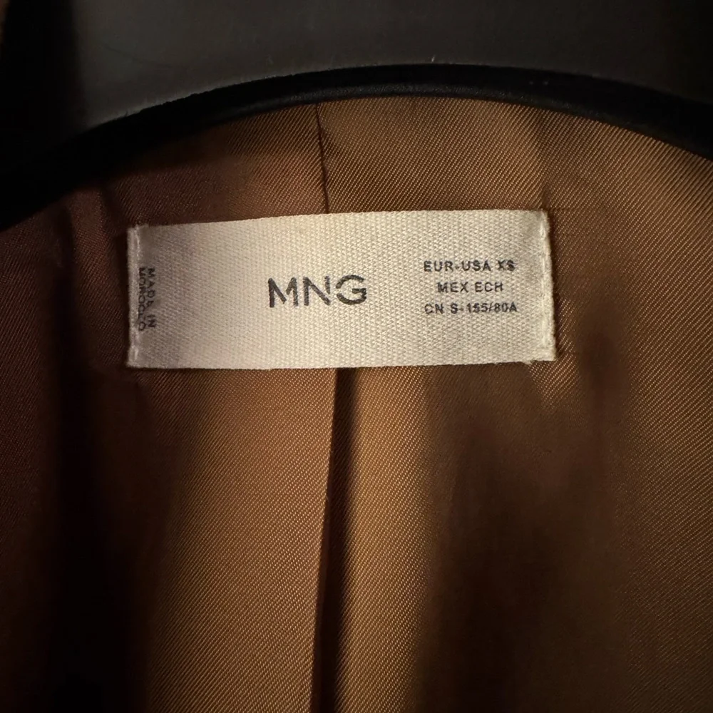 Mango wool blend Tan Blazer - Picture 5 of 9